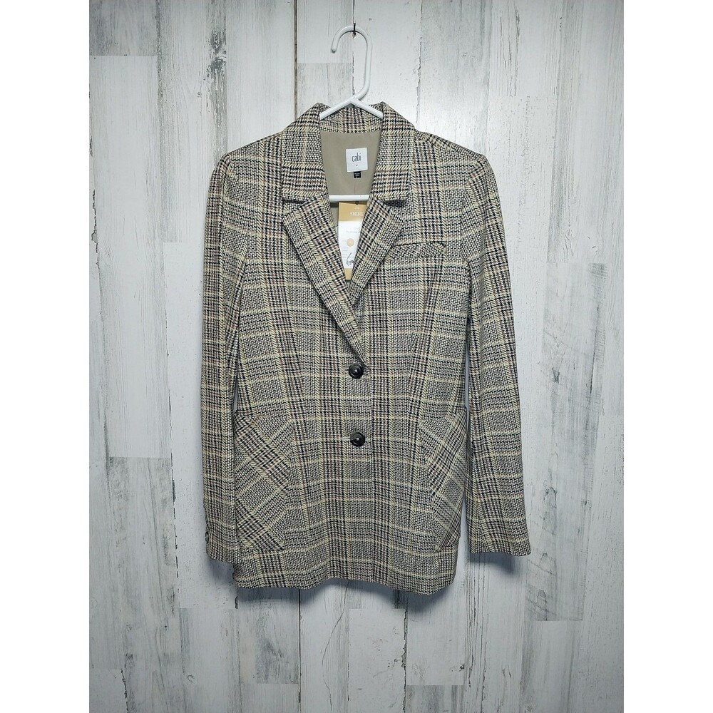 Cabi Womens Business Classic Pastime Plaid Blazer Jacket Size 4 NWT